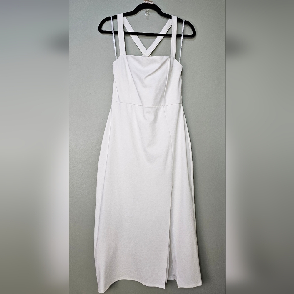 Lulus Rumi White Sleeveless Column Midi Dress - Picture 8 of 12